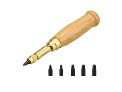 2026altiro-perforadora Automática De Cinturones De Cuero Con 6 Agujeros, Tamaños De 1,5 A 4 Mm, Madera Y Latón.