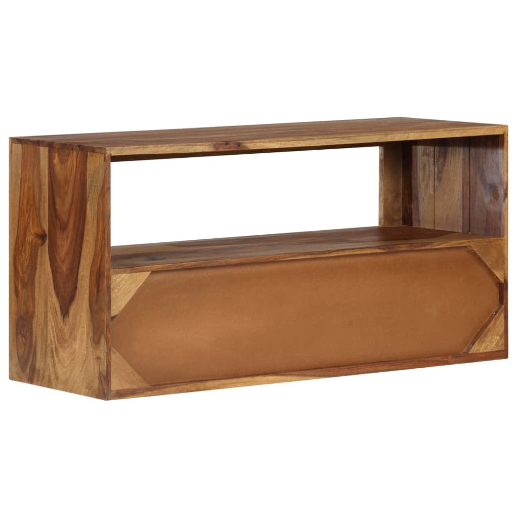 Vidaxl Mueble Para tv de madera maciza sheesham 80x30x40cm mobiliario 80x30x40 art planet