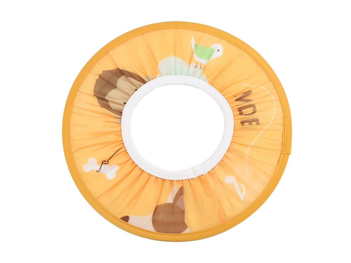 Gorro De Baño Impermeable Para Niños, Con Funda Elástica Para Champú, Color Amarillo Con Diseños De Dibujos Animados.