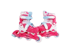 Patines en línea rosas, ajustables, para niños, talla 26-29, bota rígida. Street Rider