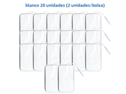 (blanco, 20 Piezas, 5x9cm) Parches De Electrodos No Tejidos, 5*9cm, Con Conector De 2mm