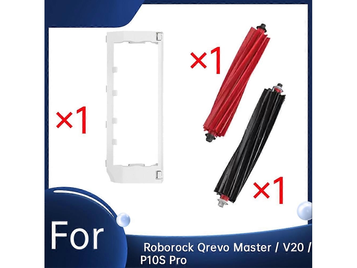 For Qrevo Master / V20 / P10s Pro Main Brush Cover With 1 Pair Main Brushes Self Emptying Robot Vac