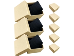 Cajas Relojes Papel Kraft Beige 8 Piezas Organizador Portátil Algodón Ligero Táctil Ideal Viajes Llevar Todas
