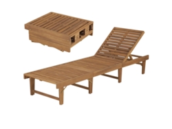 Sillas Plegables Tumbonas Madera de Acacia Maciza