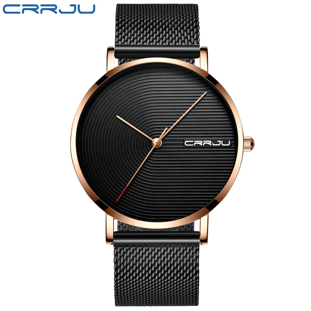Reloj Para Hombre (rosa Negra), Moderno, Informal, De Negocios, Analógico, Resistente Al Agua.