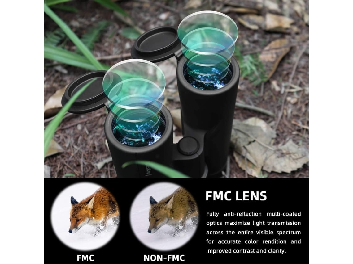 Prismáticos compactos de prisma para observación forestal para adultos. Impermeables y resistentes a la nieve, ideales para guardar objetos de caza al aire libre. Ushion