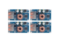 Yncm2026-4pcs Módulos Conversor Dc Regulable Stepdown Para Carga Teléfono Coche Grabador De Conducción