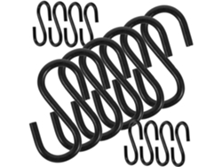 Juego De 250 Soportes Metálicos En Forma De S Para Colgar En Armarios, Alacenas, Cocinas, Etc. Diseño Moderno.