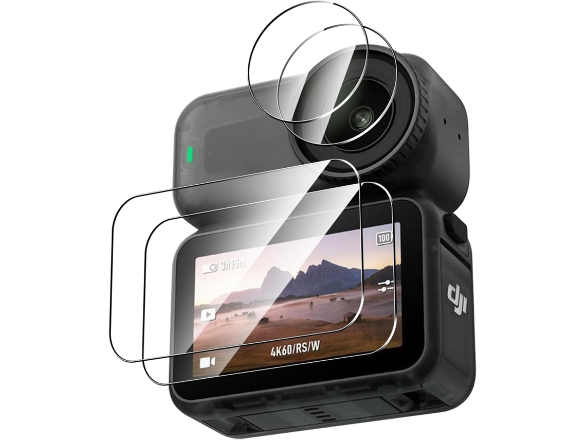Protector de pantalla para DJI Osmo Nano, protector de lente y pantalla de vidrio templado para cámara CUICH (paquete de 2)