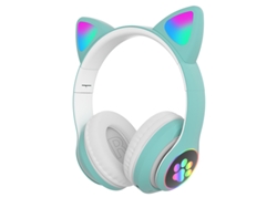 Auriculares con cable MDUG con graves potentes y micrófono (verde)