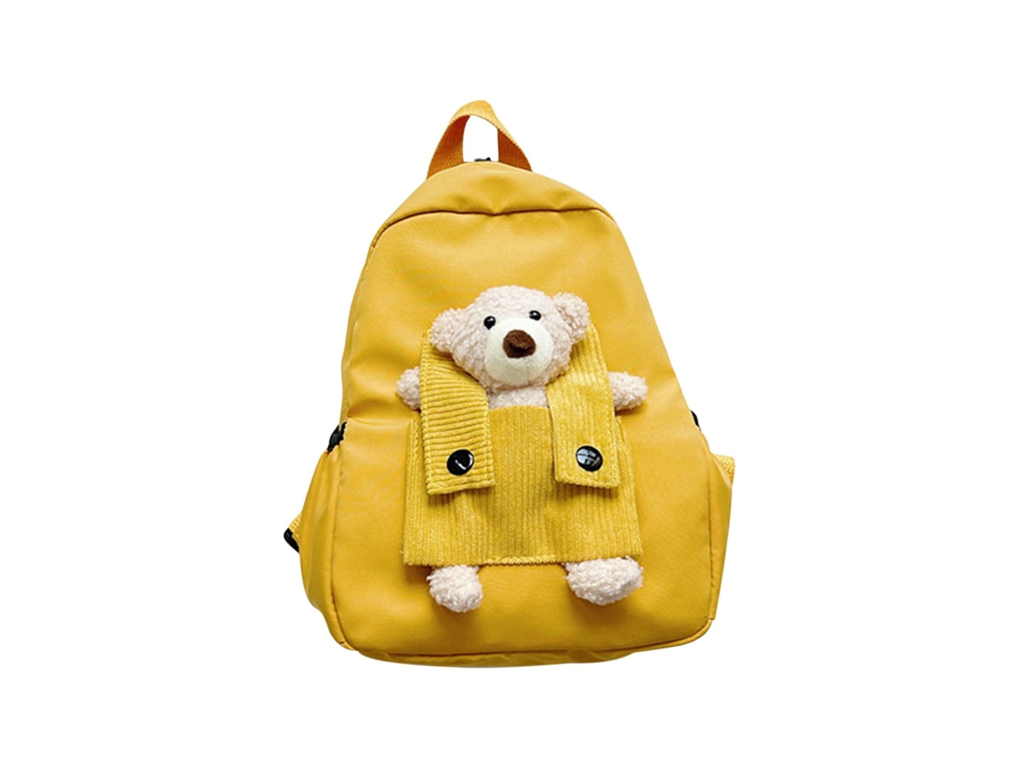  Mochila de Estudante DIGITALLAB Para Niños, Linda Caricatura, Fácil De Llevar, Peso Ligero (Amarillo)