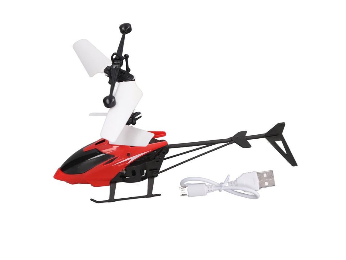 Mini Helicóptero De Juguete Rc Con Rotación Estable, Inducción Automática Y Resistente A Caídas - Rojo