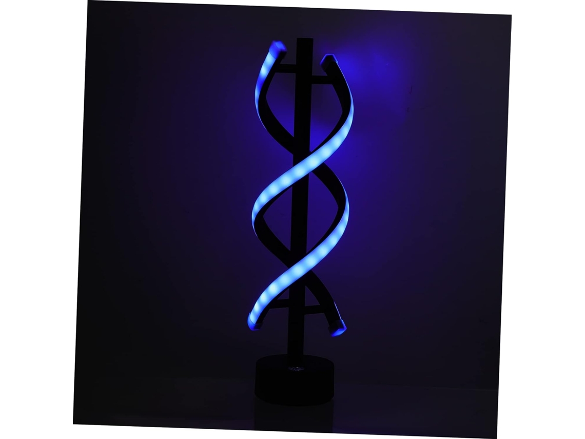 Lámpara De Escritorio Led En Espiral, Lámpara De Mesa Led Decorativa E Íntima