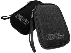 Juego de 2 organizadores de cables digitales, bolsa para guardar cables de datos, estuche Gokoco