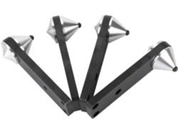 Juego De 4 Soportes Metálicos Negros Y Plateados Para Altavoces De Subwoofer