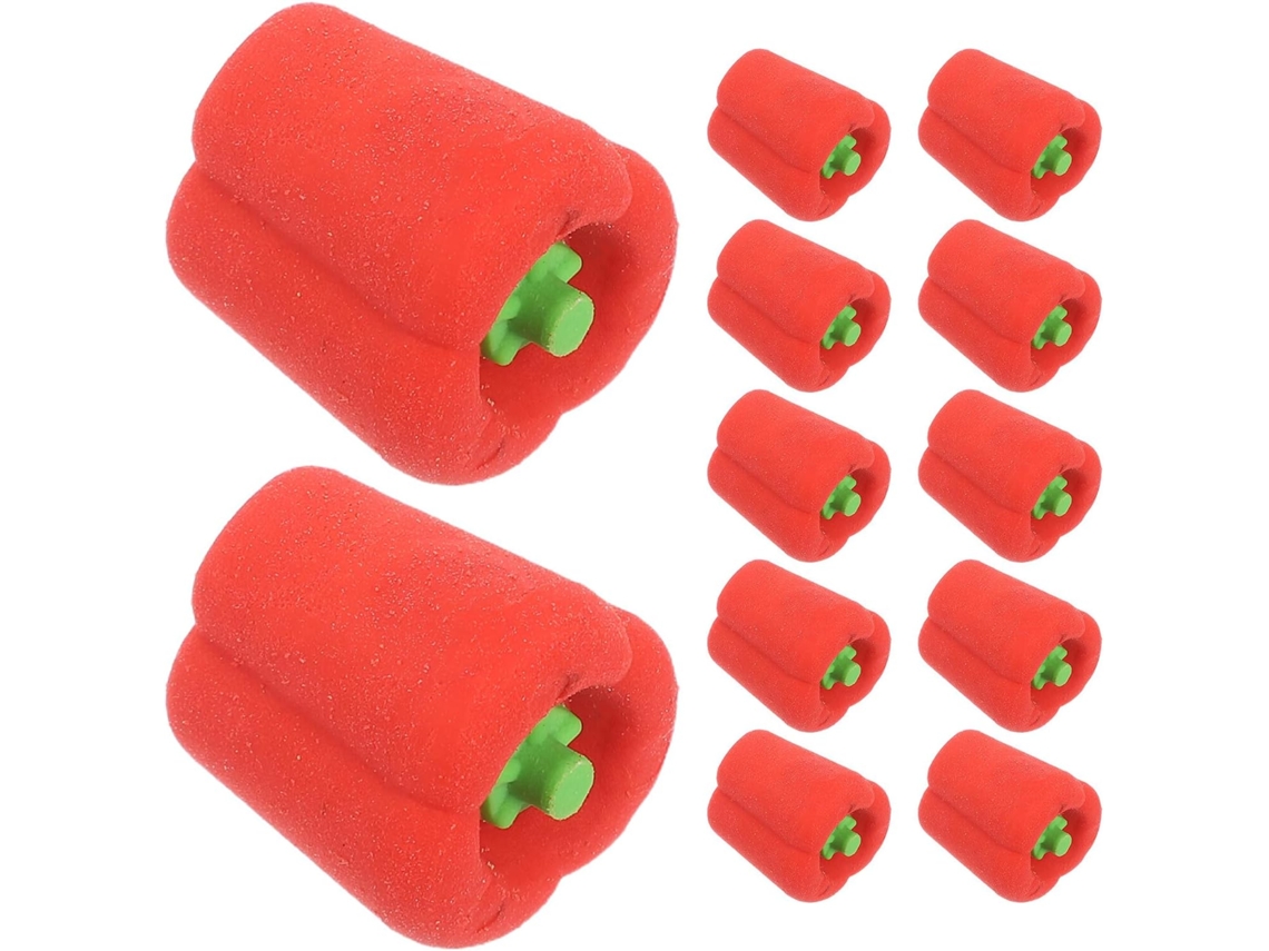 100 Mini Gomas De Borrar Con Forma De Vegetales Para Lápices De Tpr. Divertidos Obsequios Para El Aula Y Fiestas.