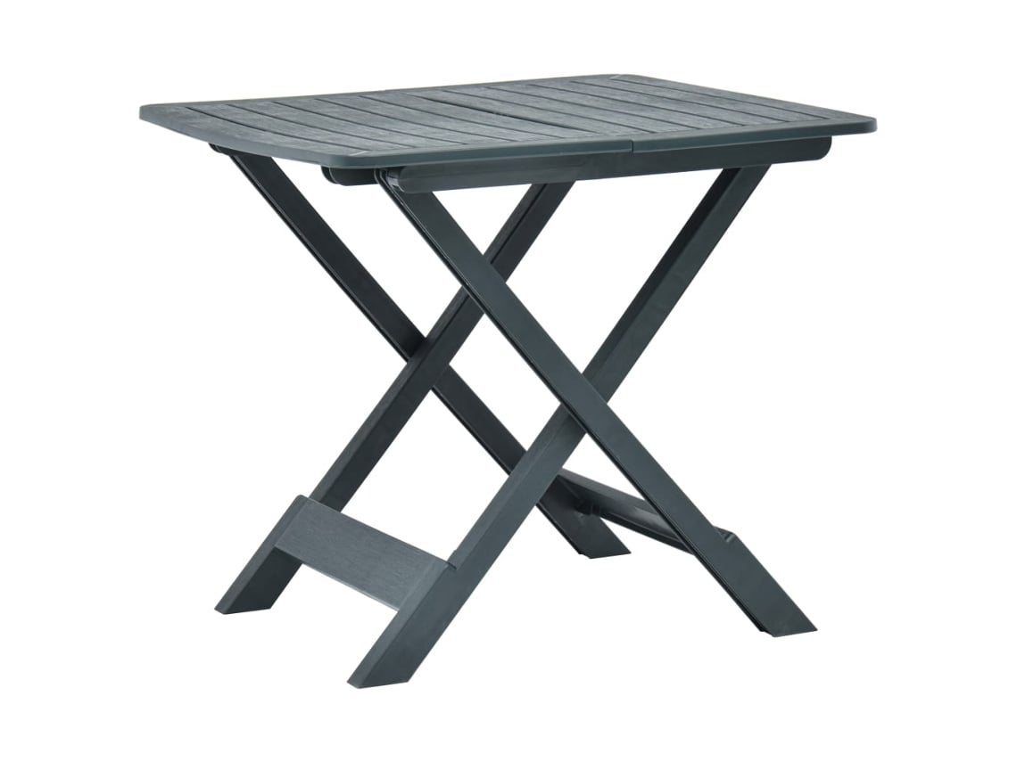 Mesa de jardín plegable de plástico verde (79 x 72 x 70 cm) DKD HOME DECOR