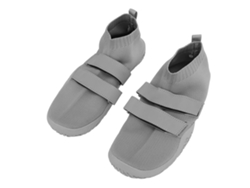 Zapatillas grises con amortiguación para entrenamiento de levantamiento de pesas y fitness deportivo