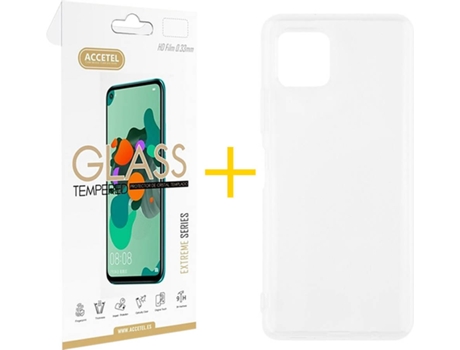 Carcasa + Protector de Pantalla para Oppo A73 5G ACCETEL Transparente Claro