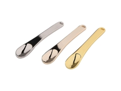 Cuchara De Maquillaje De Metal, Cuchara Para Crema Facial, Espátula Cosmética, Mini Set De 3 Piezas, Oro, Plata, Oro Rosa