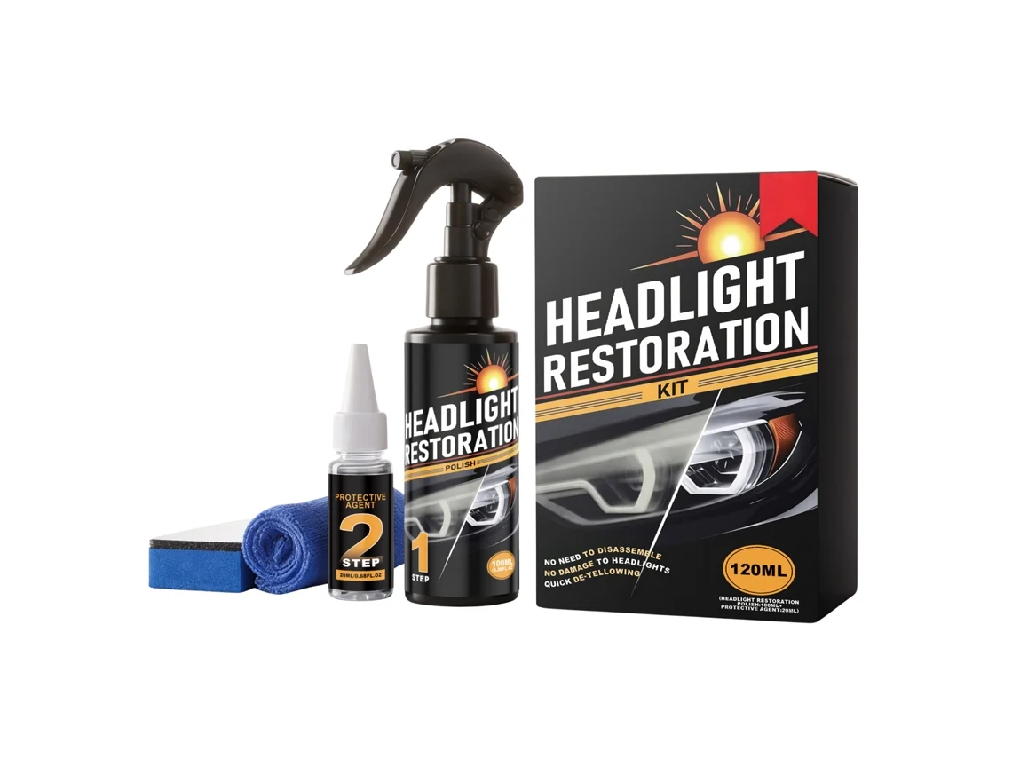 Kit de cuidado de faros Amz - Limpieza diaria
