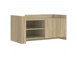 Maison Exclusive - Mesa De Centro Madera De Ingeniería Roble Sonoma 100x50x50 Cm