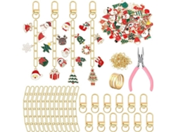 Juego de 189 colgantes de aleación metálica para joyería DIY con acabado en relieve. Yunzii