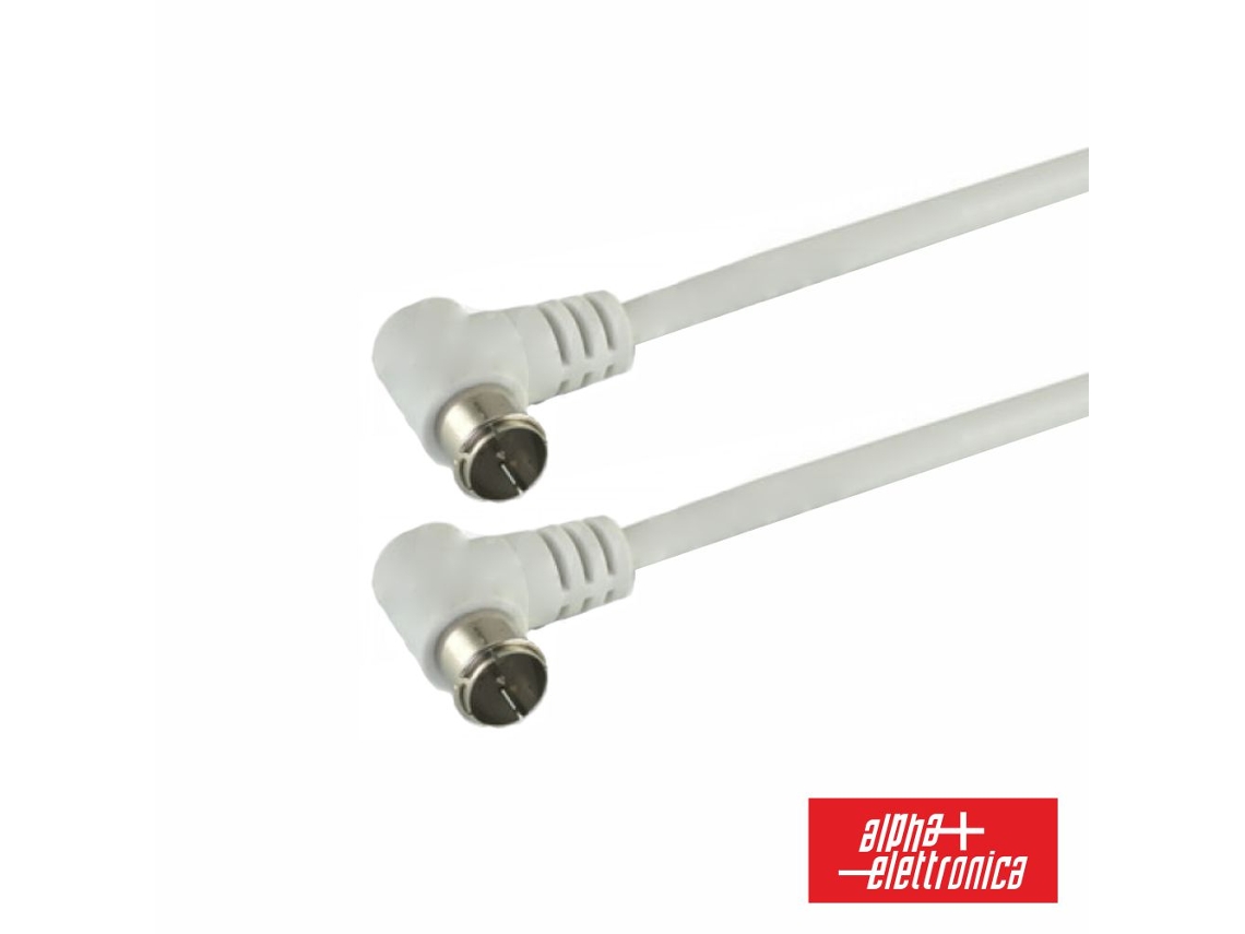Cable con conector hembra macho de 90° / Conector hembra macho de 90°, 2 m, bolsa de polietileno