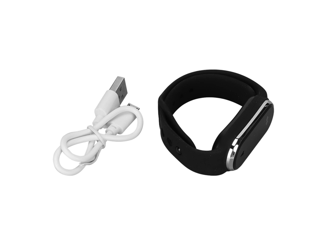 Pulsera Repelente De Moscas Ultrasónica Recargable Con Indicador De Hora Para Uso En Exteriores.