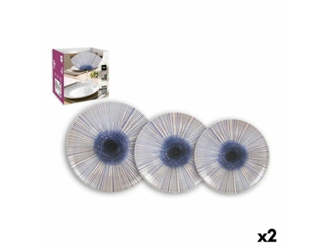 Set de Vajilla LA MEDITERRÁNEA Irys (Porcelana - 12 Piezas)