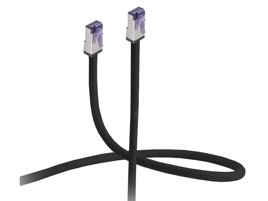 Cable Patch FLEXLINE Cat. 6A S/Ftp Altamente Flexible. Negro 0 25M