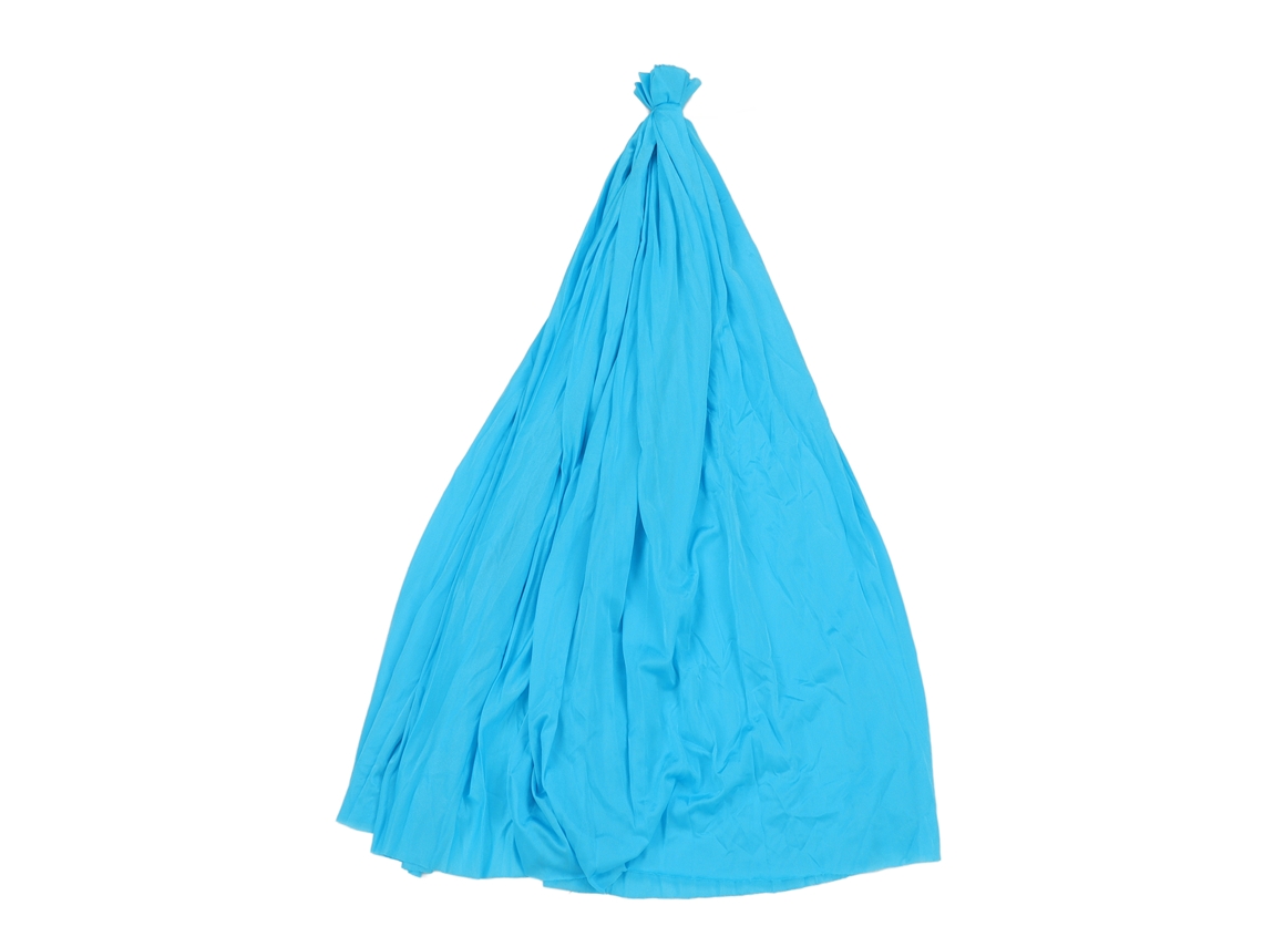 Hamaca Elástica De Punto Azul Cielo Para Yoga Aéreo, Ideal Para Profesionales Y Principiantes.
