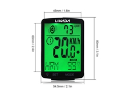 Lixada Computador De Bicicleta Sem Fio 3 Em 1 Com Sensor De Ritmo Cardíaco Ipx7 Tela Lcd Grande
