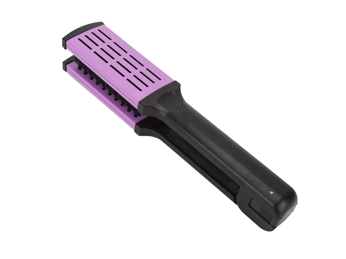 Peine de doble cepillo con cerdas suaves, cepillo alisador antiestático con mango ergonómico para peluquería.