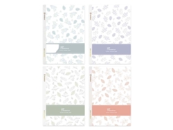 Cuaderno sin espiral, hojas anchas de 40/80, cubierta plastificada resistente, 4 unidades, formato B5