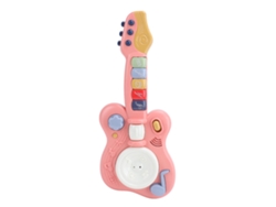 Ats-guitarra Eléctrica Para Niños Instrumento Musical Educatsivo Juguete De Aprendizaje Temprano Colorido Rosa Para Bebés