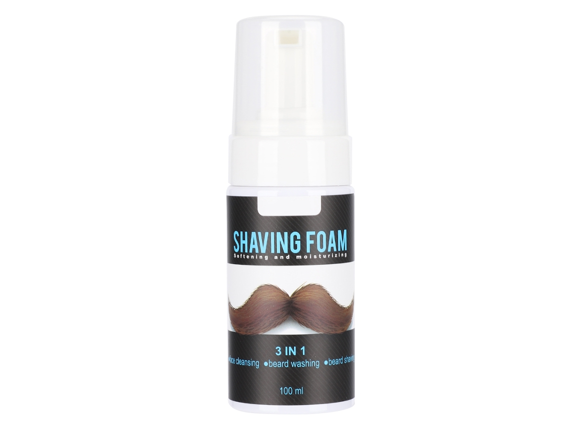 Espuma De Afeitar Para Hombre, Crema De Afeitar Suavizante, Lavado, Limpieza, Cuidado Masculino, 100 Ml