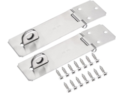 Paquete De 2 Cerraduras Resistentes De 5" Con Tornillos Para Gabinetes, Color Plata.