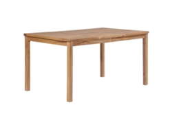 Mesa de jardín LOVELY HOME para cenar en madera de teca maciza (150 x 90 x 77 cm)