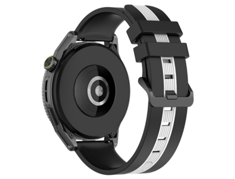 Correa de Silicona ancho 20mm bicolor para Huawei Watch GT 3 42mm/Watch GT - blanco/negro