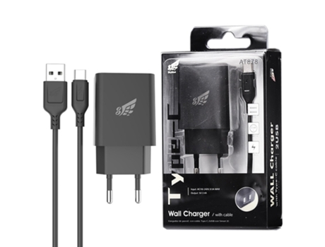 Cargador De Doble Entrada Usb 2.0 SKY BLUE At878 Negro