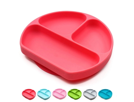 Platos con ventosa para bebés, niños pequeños, manteles individuales de silicona para niños que se adhieren a las bandejas de las sillas altas y a ...