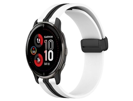 Correa Smartwatch Para Garmin Venu 2 Plus 20Mm Blanco-Negro VENISYMLIS
