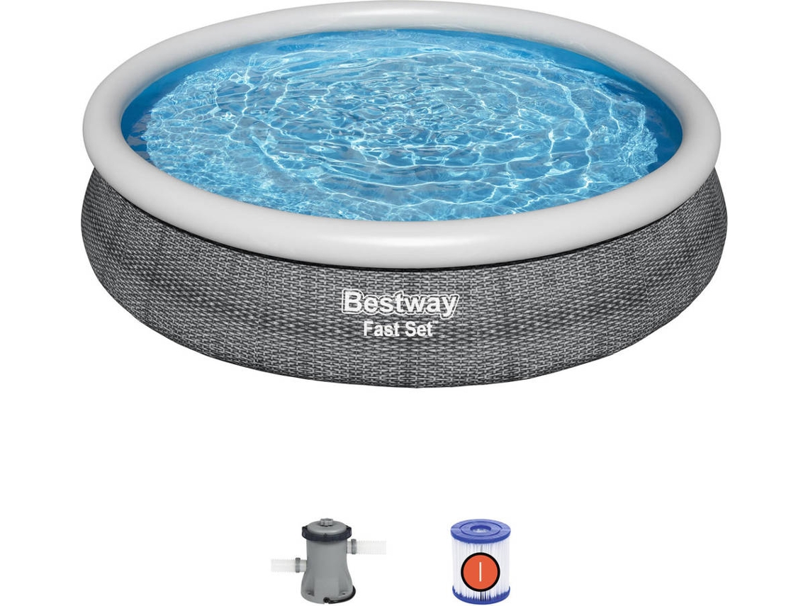Piscina Hinchable BESTWAY 57445 (con Cartucho - 5377 L - 366x76cm)