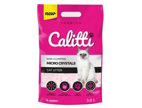 Arena para Gatos CALITTI Micro Crystals Plástico 3,8 L
