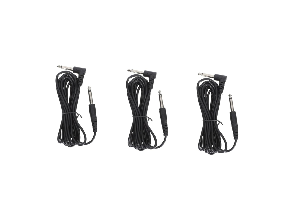 Juego De 3 Cables De Audio Para Guitarra De Alta Resistencia, Resistentes Al Desgaste, Para Altavoces E Instrumentos.