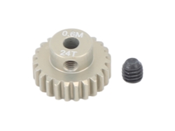 Engranaje De Piñón De Aleación De Aluminio De 3,175 Mm Y 0,6 M De Alta Resistencia Para Coche Rc Crawler 1/8 1/10 24t