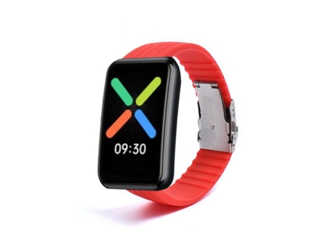 Correa Silicona Líquida para Oppo Watch Free Rojo