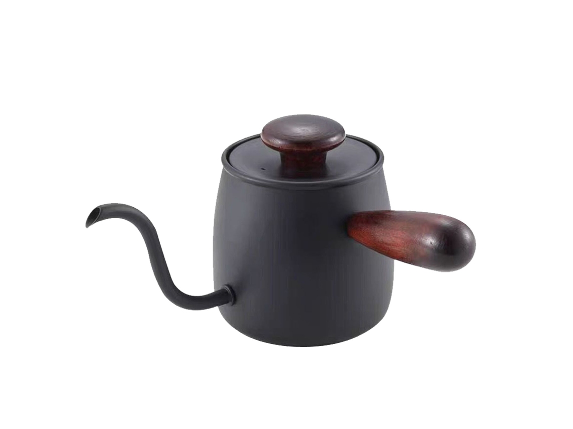 Hervidor de goteo de 350 ml, acero inoxidable 304, color negro.