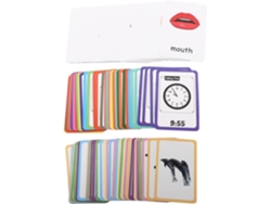 108 Tarjetas Didácticas Educativas Para El Aprendizaje Cognitivo De Niños Pequeños, Bingo De Papel De Colores.